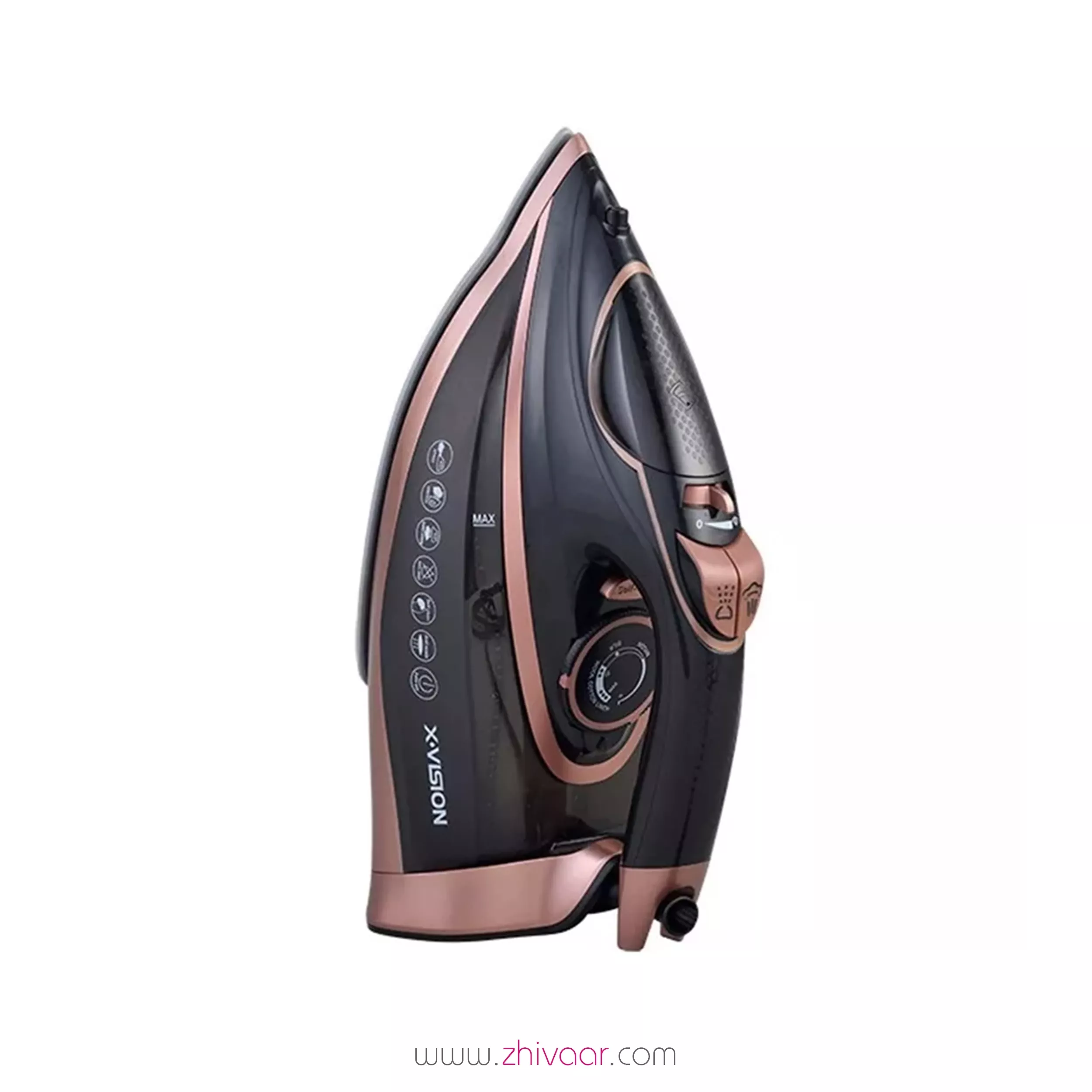 خرید اتو بخار ايکس ويژن مدل SI-6030 رنگ مشکي رزگلد 
