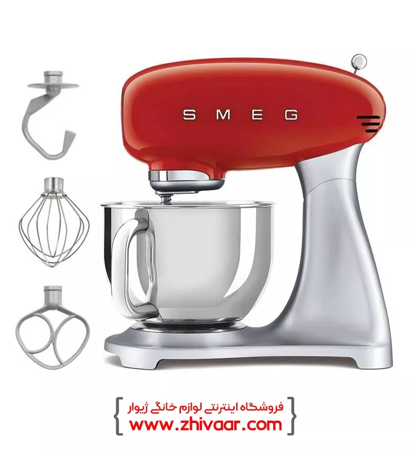 خرید همزن کاسه دار SMEG مدل SMF-02RDEU رنگ قرمز