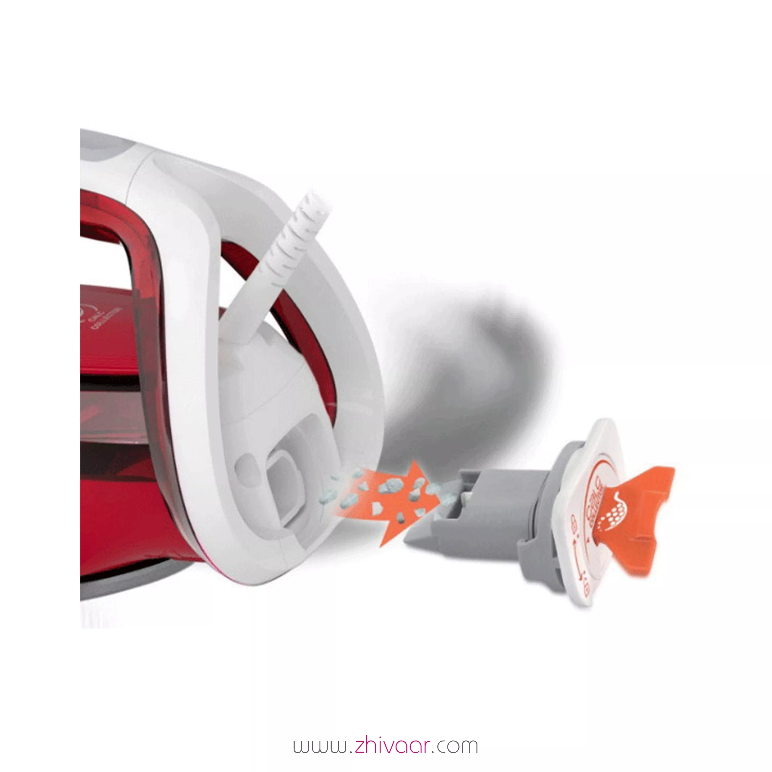 خرید اتو بخار تفال مدل FV5717EO رنگ قرمز سفيد - اتو بخار تفال FV5717EO