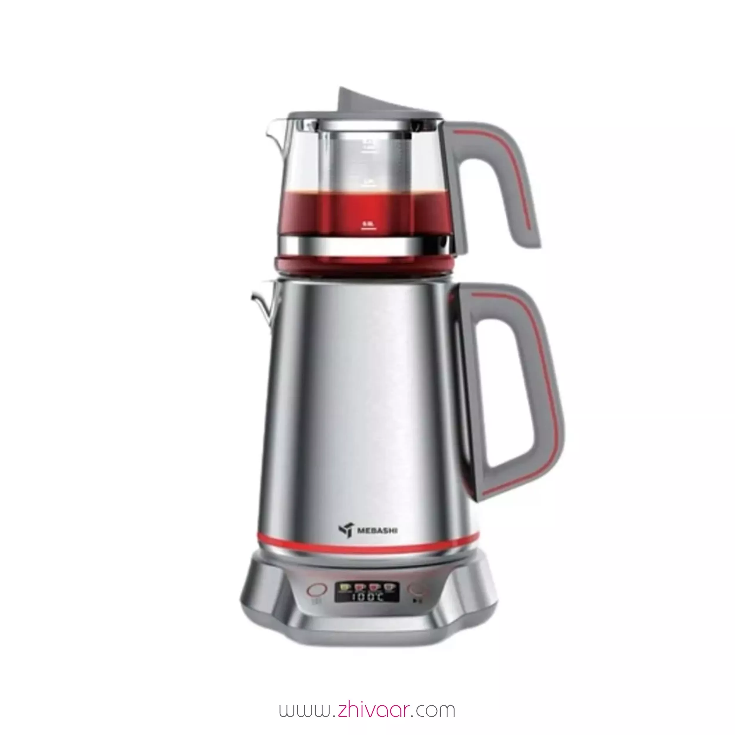 خرید چاي ساز سرهمي مباشي مدل ME-TM302 رنگ استيل