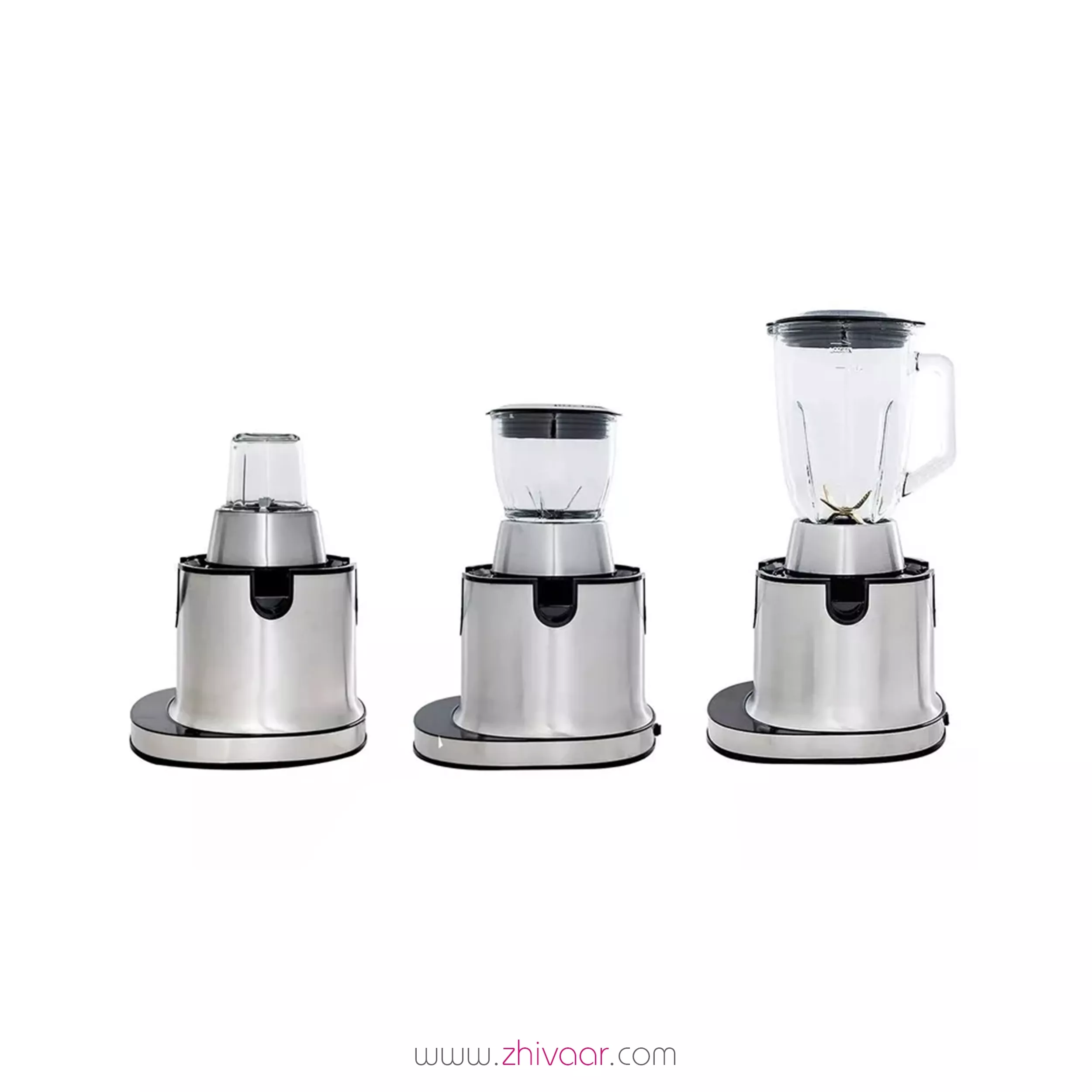 خرید آبميوه گيري سام مدل JC402 رنگ استيل مشکي  - قیمت آبميوه گيري سام مدل JC402 