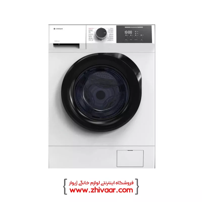 خرید لباسشويي 8 کيلويي اسنوا مدل SWM-81W20 رنگ سفيد