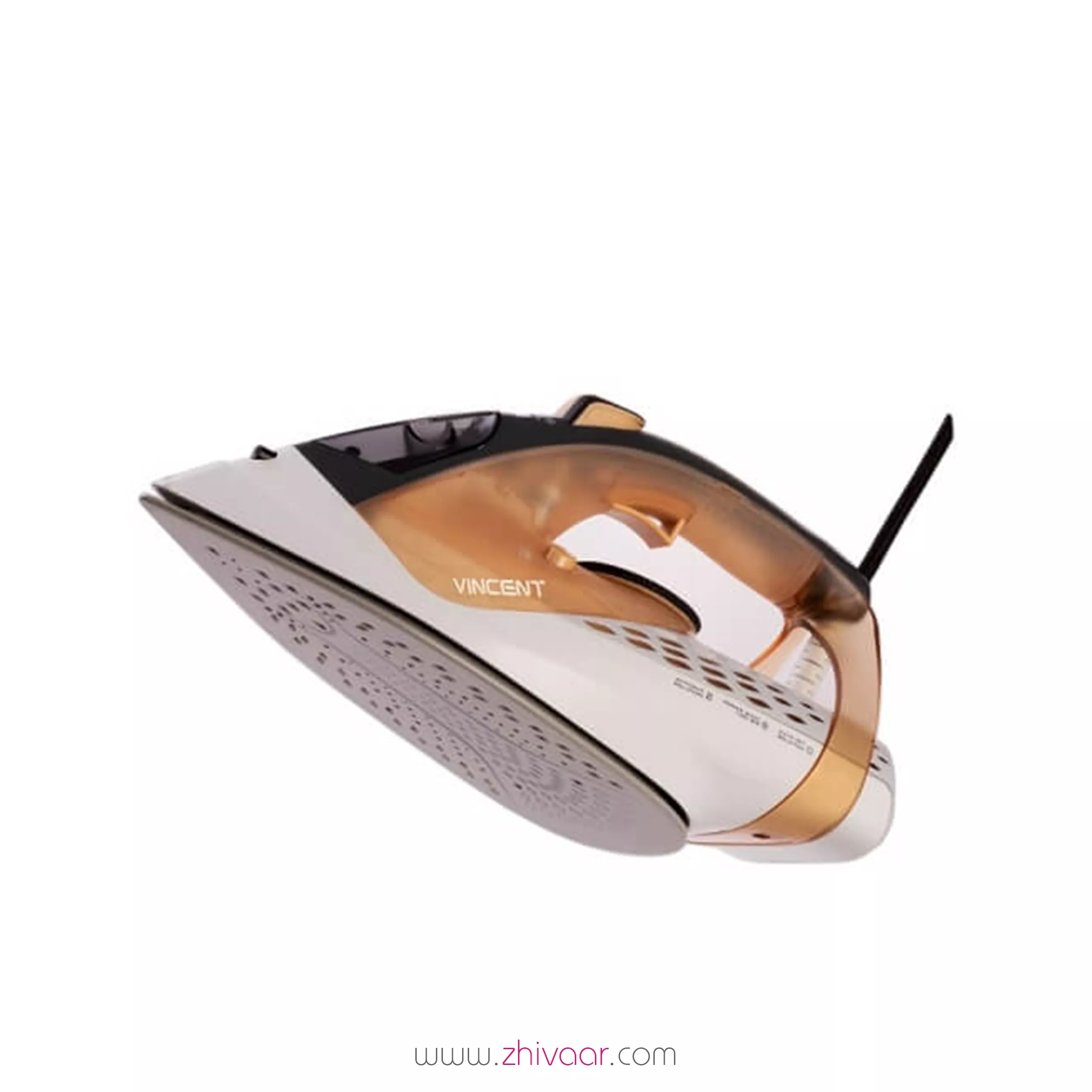 خرید اتو بخار وينسنت مدل GC-7428 رنگ زرد نوک مدادي - خرید اتوبخار وينسنت مدل GC7428